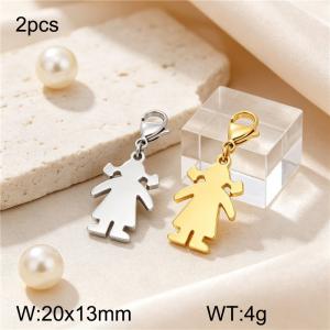 Stainless Steel Charms with Lobster - KLJ11726-Z