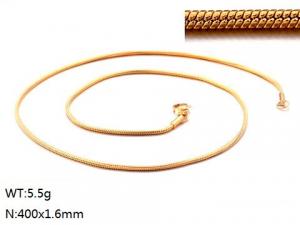 Staineless Steel Small Gold-plating Chain - KN107618-Z