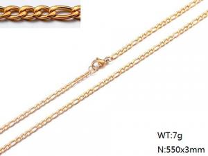 SS Gold-Plating Necklace - KN107642-Z