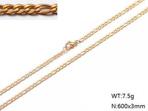 SS Gold-Plating Necklace - KN107645-Z