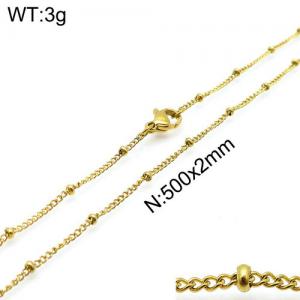 Staineless Steel Small Gold-plating Chain - KN107967-Z