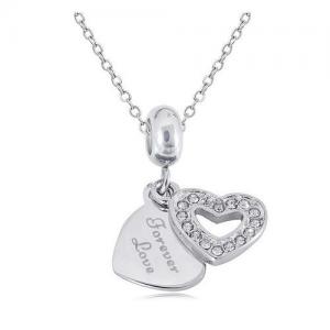 Stainless Steel Necklace - KN108653-PA