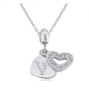 Stainless Steel Necklace - KN108654-PA