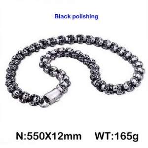 Stainless Steel Necklace - KN109676-KJX