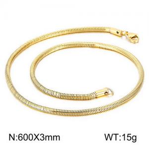 Staineless Steel Small Gold-plating Chain - KN109895-Z