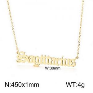 SS Gold-Plating Necklace - KN110839-LX