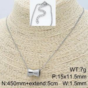 Stainless Steel Stone Necklace - KN111219-GC