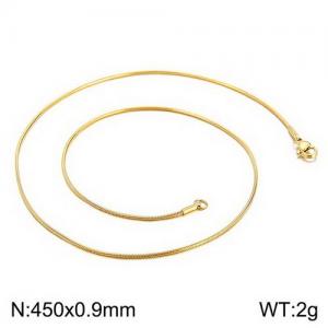 Staineless Steel Small Gold-plating Chain - KN111439-Z