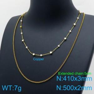 Copper Necklace - KN112389-Z