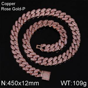 Copper Necklace - KN113076-WGQK
