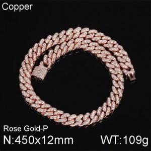 Copper Necklace - KN113078-WGQK