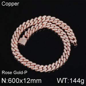Copper Necklace - KN113080-WGQK