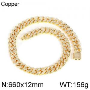 Copper Necklace - KN113086-WGQK