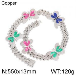 Copper Necklace - KN113093-WGQK