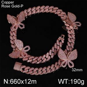 Copper Necklace - KN113372-WGQK