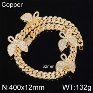 Copper Necklace - KN113385-WGQK