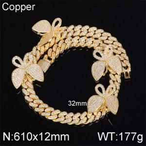 Copper Necklace - KN113389-WGQK