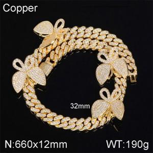 Copper Necklace - KN113390-WGQK
