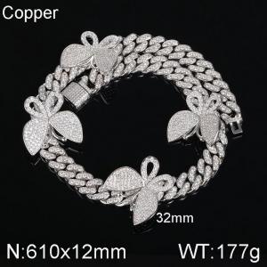 Copper Necklace - KN113396-WGQK