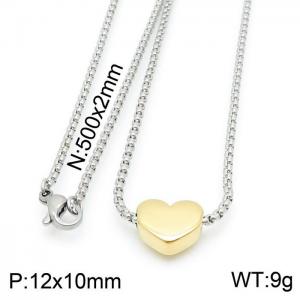 SS Gold-Plating Necklace - KN113867-NT