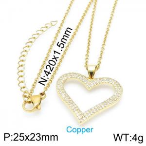 Copper Necklace - KN114854-TJG