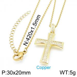Copper Necklace - KN114856-TJG