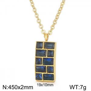SS Gold-Plating Necklace - KN115139-Z