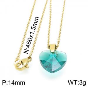SS Gold-Plating Necklace - KN115870-KD