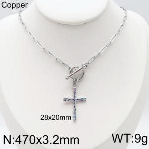 Copper Necklace - KN115940-QJ
