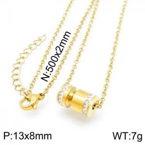 SS Gold-Plating Necklace - KN117111-JM