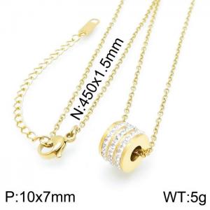 SS Gold-Plating Necklace - KN117113-JM