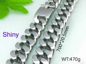 Stainless Steel Necklace - KN11727-D