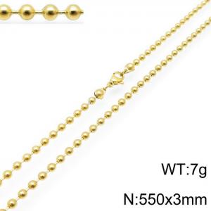 Staineless Steel Small Gold-plating Chain - KN117670-Z