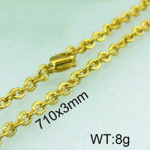 Staineless Steel Small Gold-plating Chain - KN11798-Z
