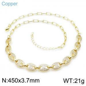 Copper Necklace - KN118093-TJG