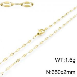 Staineless Steel Small Gold-plating Chain - KN118251-Z