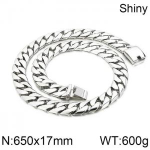 Stainless Steel Necklace - KN12108-D