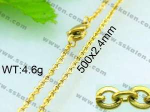 Staineless Steel Small Gold-plating Chain - KN14738-Z
