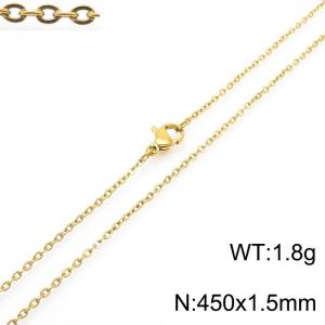 Staineless Steel Small Gold-plating Chain - KN14991-Z