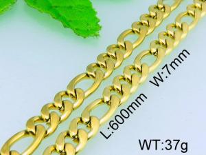 SS Gold-Plating Necklace - KN16805-Z