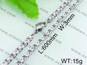 Stainless Steel Necklace - KN17765-Z