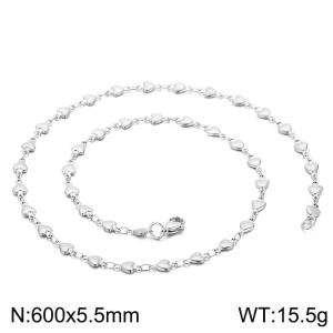 Stainless Steel Necklace - KN18056-Z