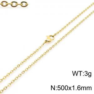Staineless Steel Small Gold-plating Chain - KN19533-Z