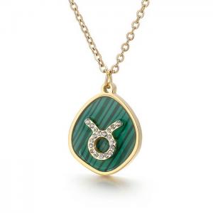 SS Gold-Plating Necklace - KN196877-K