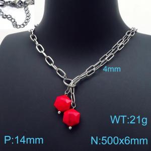 Stainless Steel Necklace - KN197343-Z