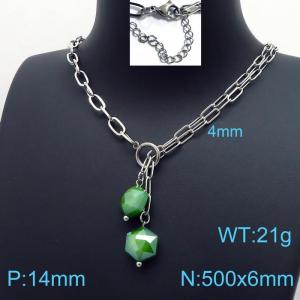 Stainless Steel Necklace - KN197344-Z
