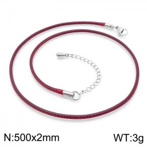 Plastic Necklace - KN197930-Z