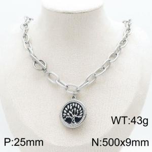 Stainless Steel Necklace - KN198461-Z