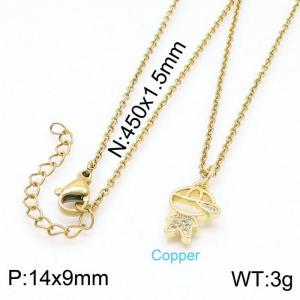 Copper Necklace - KN198965-CJ