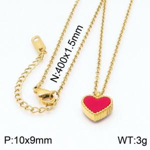 SS Gold-Plating Necklace - KN200219-SP